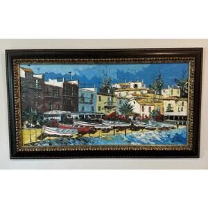 Marco Valeri Painting Fine Art 2002 Original Signed Oil Palette knife on canvas.
